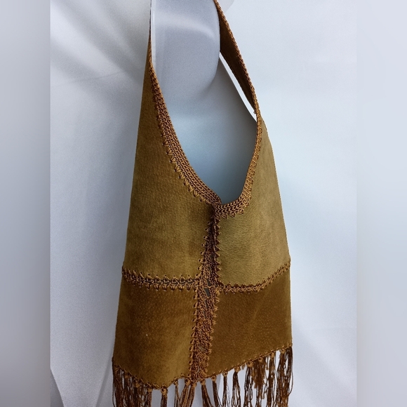 Fringed Vintage Boho Western,Hippie,Cowgirl Suede Leather Vest (#1,538)(C) - Picture 7 of 11